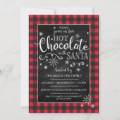 Schokolade mit Santa Einladung (Vorderseite)