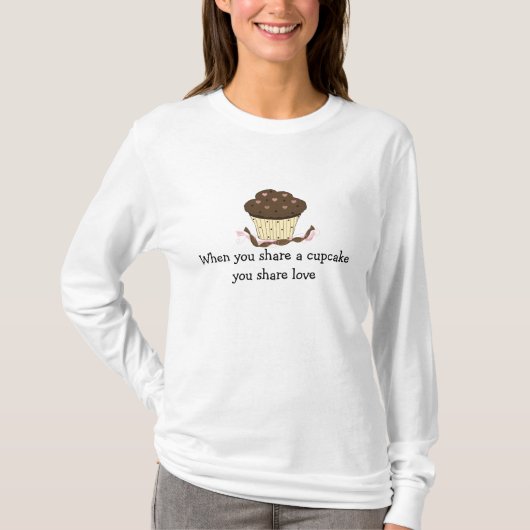 Schokolade mit Sprichwort T-Shirt (Vorderseite)