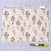 Schokolade Mocha Ice Creme Cones Geburtstag Seidenpapier (Handwerk)