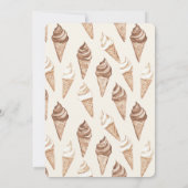 Schokolade Mocha Vanilla Club Einladung (Rückseite)