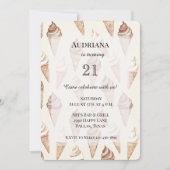 Schokolade Mocha Vanilla Club Einladung (Vorderseite)