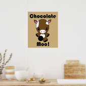 Schokolade Moo Kawaii Kuhposter Poster (Küche)