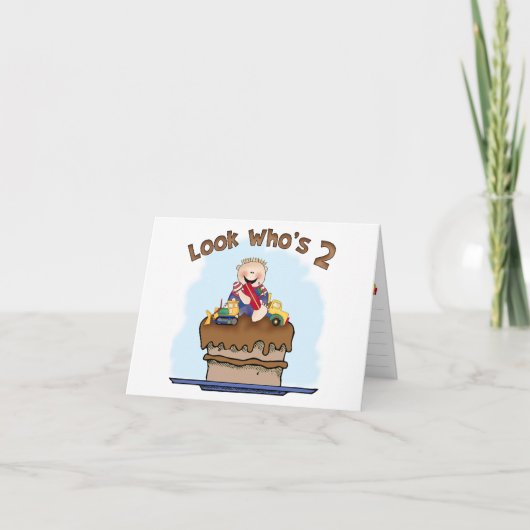 Schokolade Mud 2. Geburtstagsfeier Einladung (Vorderseite)