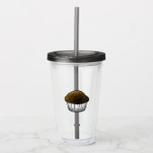 Schokolade Muffin Acrylic Tumbler Acryltrinkbecher (Vorderseite)