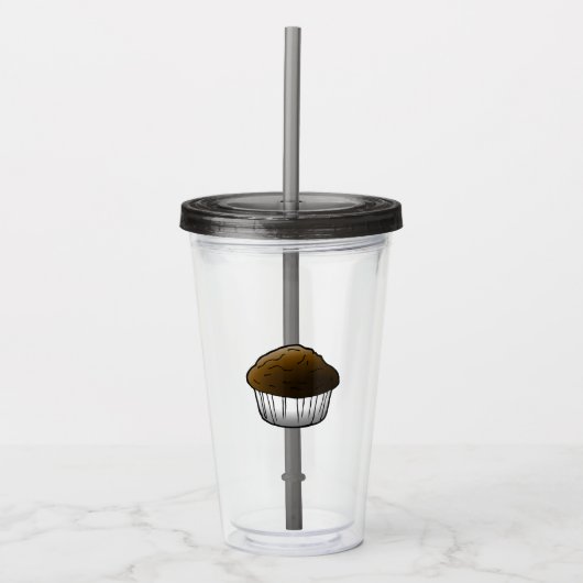 Schokolade Muffin Acrylic Tumbler Acryltrinkbecher (Vorderseite)