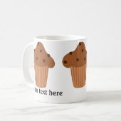 Schokolade Muffin: Hinzufügen von Text Kaffeetasse (Vorderseite Links)