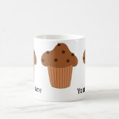 Schokolade Muffin: Hinzufügen von Text Kaffeetasse (Mittel)
