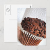 Schokolade-Muffin-Postkarte Postkarte (Vorne/Hinten)