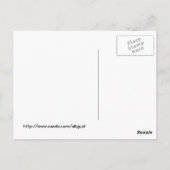 Schokolade-Muffin-Postkarte Postkarte (Rückseite)