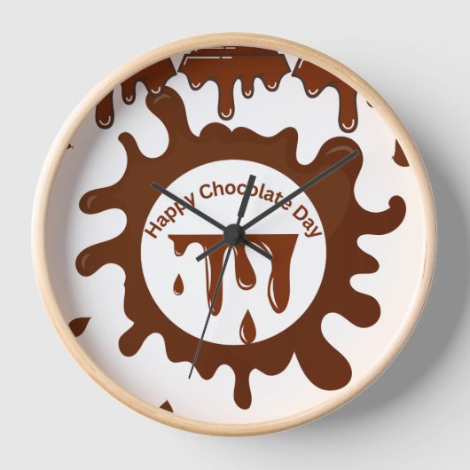 Schokolade nach Kundenwunsch, klassisches Design Uhr (Vorderseite)