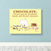 SCHOKOLADE NICHT NUR FÜR DAS FRÜHSTÜCK VON Boynton Leinwanddruck (Insitu (Holzboden))