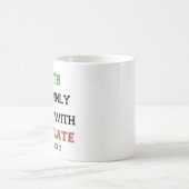 Schokolade, nur Erde Kaffeetasse (Mittel)