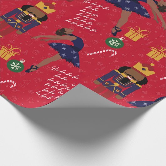 Schokolade Nutcracker-Geschenkwrap Geschenkpapier (Ecke)