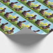 Schokolade Oaster Bunnies Geschenkpapier (Ecke)