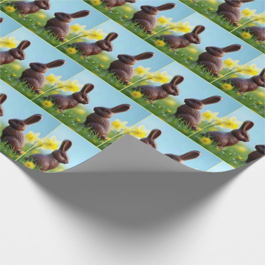 Schokolade Oaster Bunnies Geschenkpapier (Ecke)