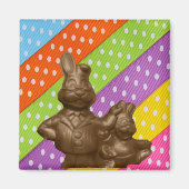 Schokolade Oaster Bunnies Magnet (Vorne)