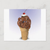 Schokolade Octopus Ice Creme Postkarte (Vorderseite)