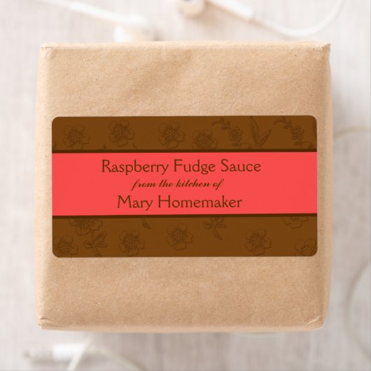 Schokolade- oder Süßsauce-Etiketten (Insitu)