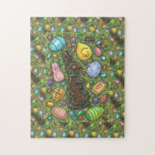 SCHOKOLADE OSTBUNNY, CHICK, EIER, GELLY BEANS PUZZLE (Vertikal)