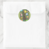 SCHOKOLADE OSTBUNNY, CHICK, EIER, GELLY BEANS RUNDER AUFKLEBER (Tasche)