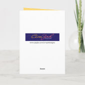 Schokolade-Osterbrunnen mit Biss Karte (Rückseite)