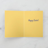 Schokolade-Osterbrunnen mit Biss Karte (Innenseite)