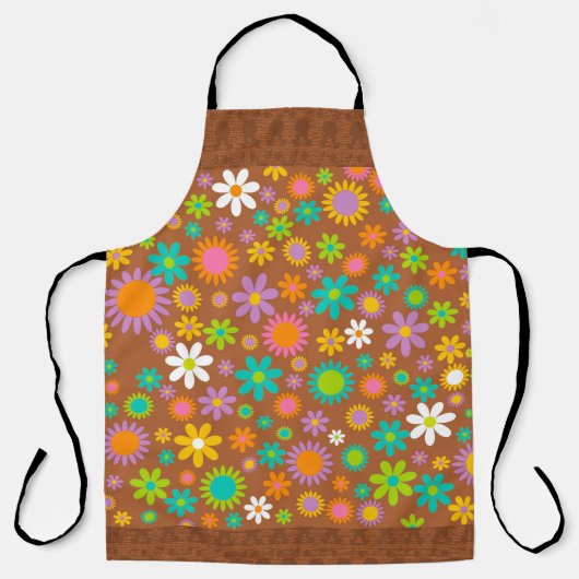 SCHOKOLADE OSTERBUNNEN UND FARBHAFTE BLUME SCHÜRZE (Vorderseite)