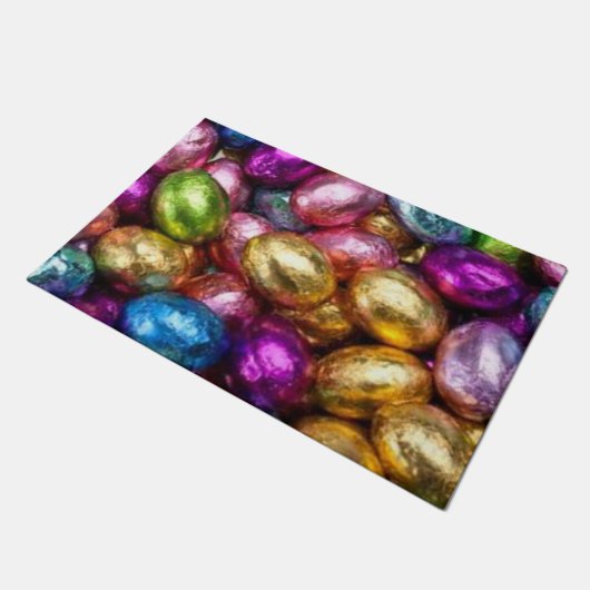 Schokolade Ostereier Fußmatte (Schrägansicht)