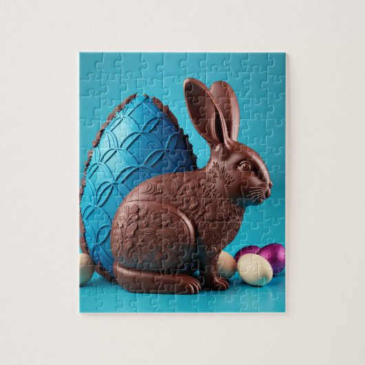 Schokolade Osterhase und Eier Puzzle (Vertikal)