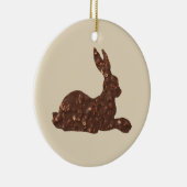 Schokolade, Osterkaninchenverzierung Keramikornament (Rechts)