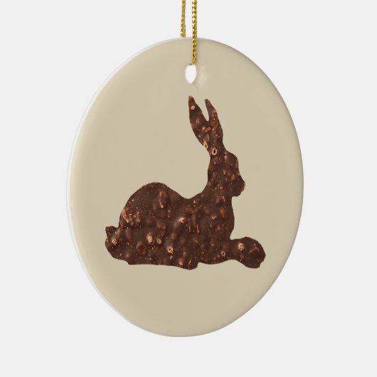 Schokolade, Osterkaninchenverzierung Keramikornament (Rechts)