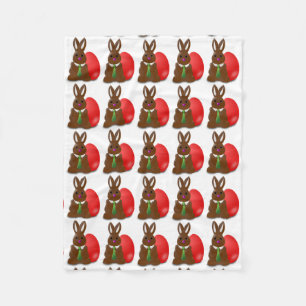 Schokolade Ostern Bunny Fleece Blanket