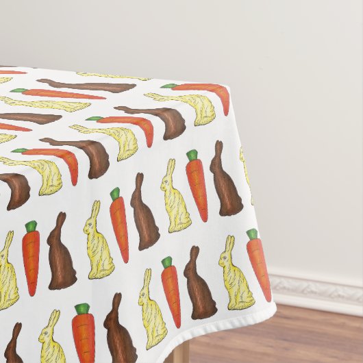 Schokolade Ostern Bunny Rabbit Karotten Bonbondruc Tischdecke (Beispiel)