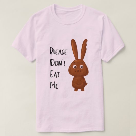 Schokolade Ostern Sonniger T - Shirt (Design vorne)
