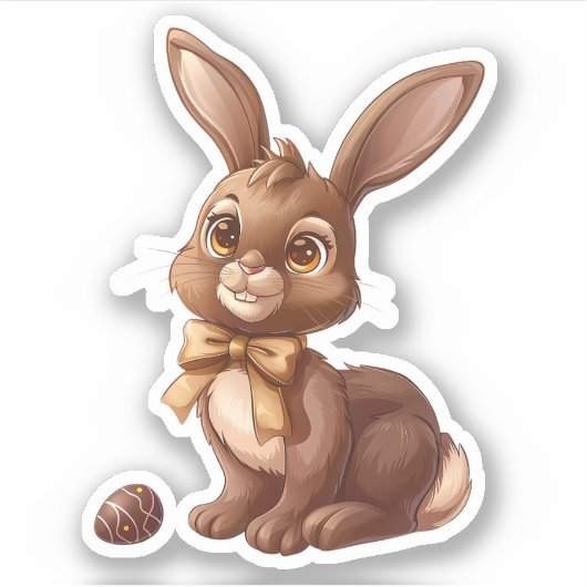 Schokolade Ostersonne und Ei Aufkleber (Vorderseite)