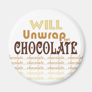 Schokolade packen aus magnet