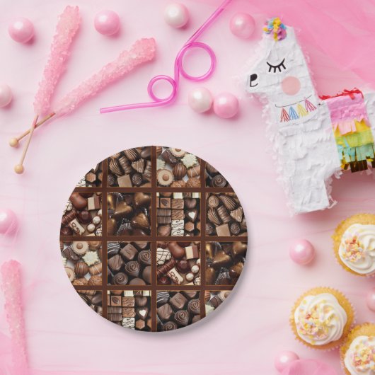 Schokolade Pappteller (Party)