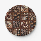 Schokolade Pappteller (Vorderseite)