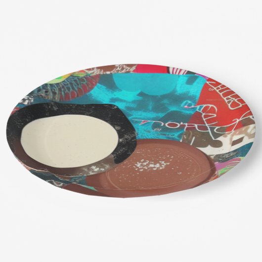 Schokolade Pappteller (Schrägansicht)