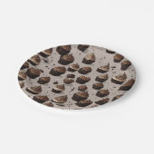 Schokolade Pappteller (Schrägansicht)