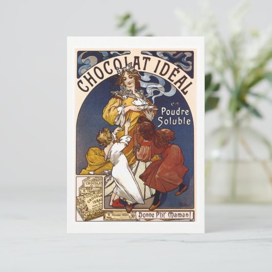 Schokolade Party Einladung (Stehend Vorderseite)