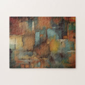 Schokolade Patchwork Abstrakt Puzzle (Horizontal)