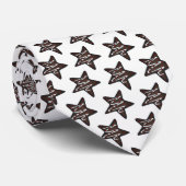 Schokolade Peppermint Star Weihnachtskochtopf Krawatte (Gerollt)