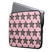 Schokolade Peppermint Star Weihnachtskochtopf Laptopschutzhülle (Vorderseite Links)