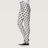 Schokolade Peppermint Star Weihnachtskochtopf Leggings (Links)