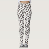 Schokolade Peppermint Star Weihnachtskochtopf Leggings (Vorderseite)