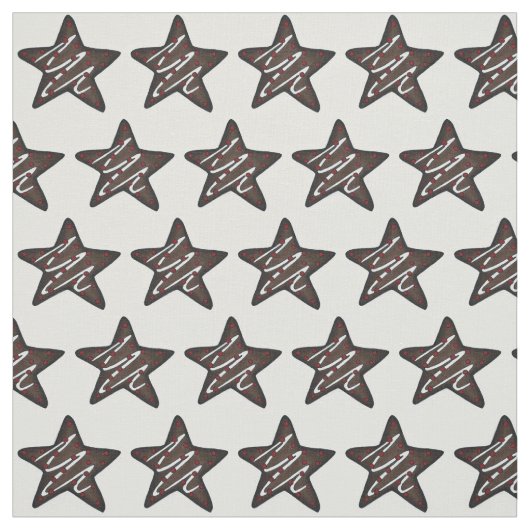 Schokolade Peppermint Star Weihnachtskochtopf Stoff (Muster)