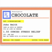 Schokolade Personalisierter Sticker (Vorderseite)