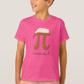 Schokolade Pi Niedlich Mathe Pi Day Kindermädchen  T-Shirt (Vorderseite)