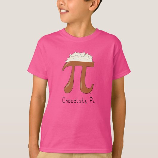 Schokolade Pi Niedlich Mathe Pi Day Kindermädchen  T-Shirt (Vorderseite)